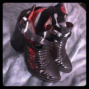 Jeffrey Campbell Vintage woven bootie